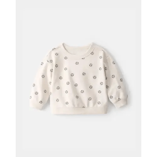 Baby Soccer French Terry Pullover Sweatshirt - Ivory | Carter's