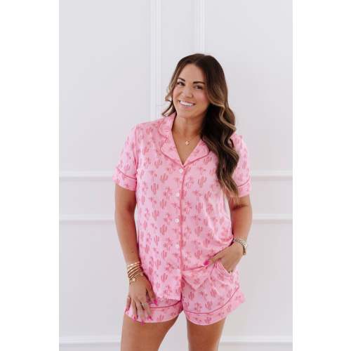 CACTUS PALM | WOMEN'S SHORT SLEEVE SHORTS SET