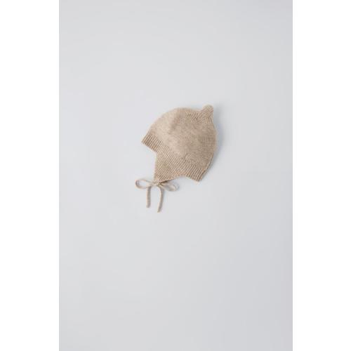 WOOL AND CASHMERE HAT - Tan marl | ZARA United States