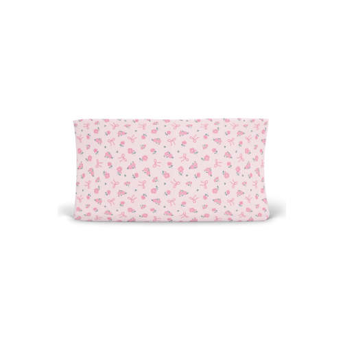 Ribbon & Roses Changing Pad Cover | Pink