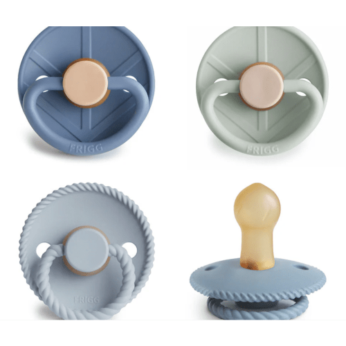 FRIGG Natural Rubber Pacifier 4-Pack – Nature Kids Co.