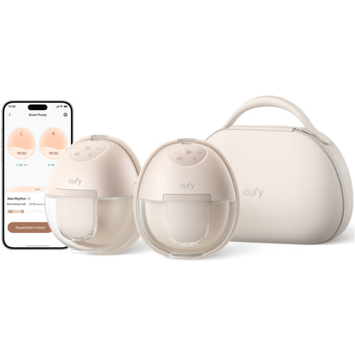 Eufy BREAST PUMP S1 PRO Smart Breast Pump With Charging Case With Heating Tech / Pump with 300 mmHg / Comfort for all moms / App Control