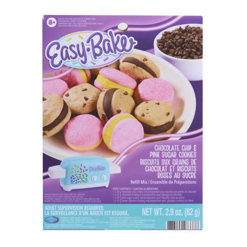 Easy-Bake Ultimate Oven Toy Chocolate Chip and Pink Sugar Cookies Refill Mix