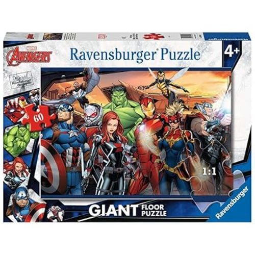 Ravensburger Marvel Avengers 60 Piece Giant Floor Jigsaw Puzzle for Kids Age 4