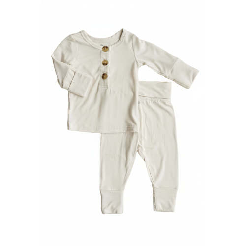 2pc Bamboo Button Top & Bottom