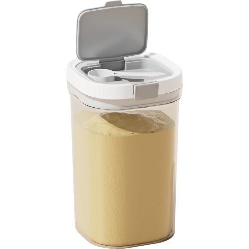 Formula Container to go-1800ml Travel Dispenser BPA Free Airtight Container with Spoon and Layered Storage