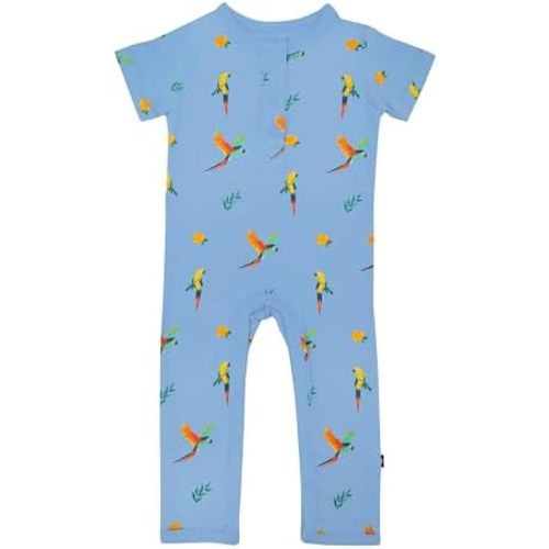 KYTE BABY Rayon Made From Bamboo Short Sleeve Romper