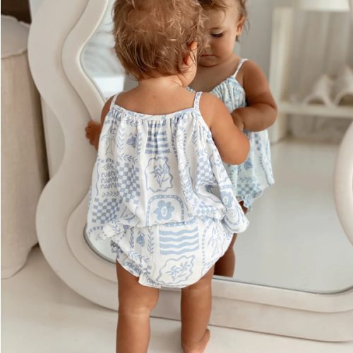 COSTA BLOOMER SET - BLUE/WHITE