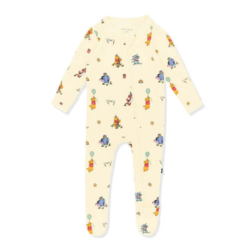 Zippered Footie in Winnie the Pooh Celebration