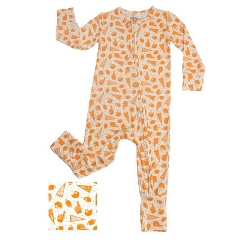 Little Worldz by Strasburg Viscose from Bamboo Toddler Pajamas - Romper Baby Sleepers for Boys & Girls, 2-Way Zipper