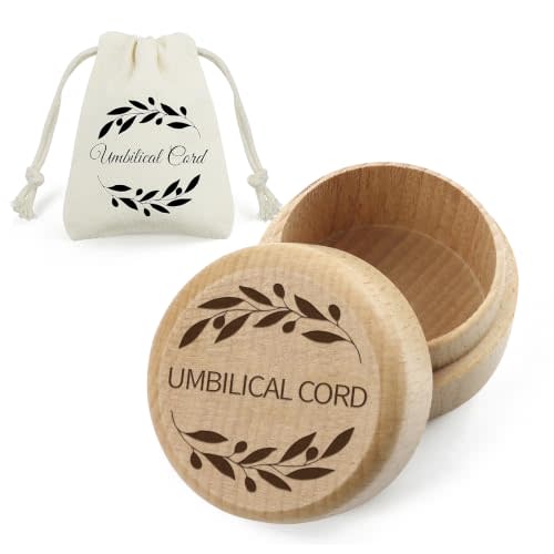 Wooden Baby Umbilical Cord Memorial Box | Gift for Baby Shower Christening