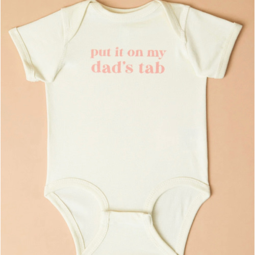 Put it on Dads Tab Bodysuit