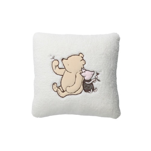 Storytime Pooh Soft Faux Shearling Nursery Throw Pillow