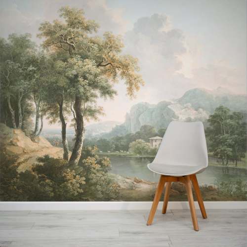 Dale - Wooded Hilly Landscape By Riverside Wallpaper Mural