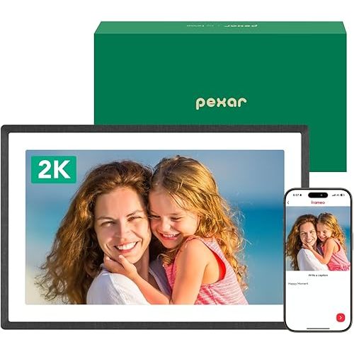pexar by Lexar WiFi Digital Picture Frame 11″ | Yahoo Tech Best Tested Frame 2025 | 2K Resolution Ultimate Clarity, Anti-Glare Touch Stunning Screen for Gifting, Share Photos/Videos via APP