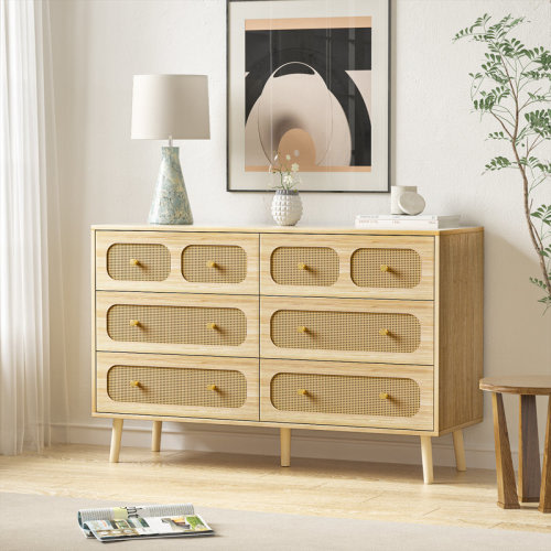 Bay Isle Home™ Abery 6 - Drawer Dresser & Reviews | Wayfair
