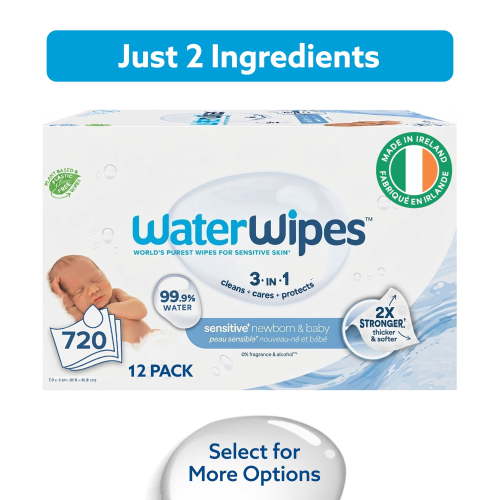WaterWipes Sensitive+ Newborn & Baby Wipes, 99.9% Water, Unscented & Hypoallergenic - Walmart.ca