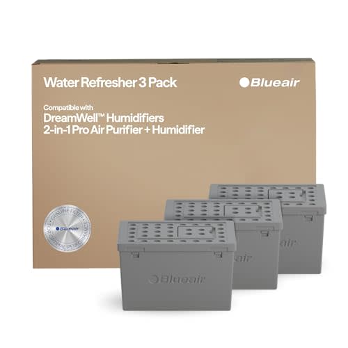 BLUEAIR Genuine Water Refresher Cartridges for Humidifiers, 3 Pack | Filters Tank Water, Reduces Mineral and Scale Buildup, Supports Consistent Humidifier Performance, Lasts up to 6 Months