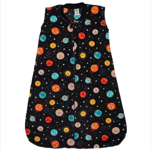 Hudson Baby Infant Boys Fleece Sleeping Bag, Sack, Blanket, Happy Planets, 0-6 Months