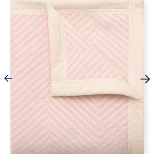 Chappy Wrap-Harborview Herringbone Ballet Pink Mini Blanket