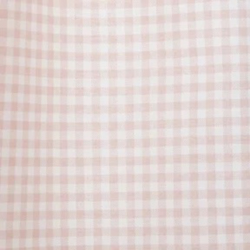 Ditsy Gingham Classic Cool Organic Cotton Percale Fitted Crib Sheet - Pink