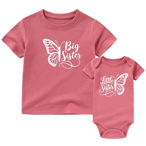 Big Sister Little Sister Matching Outfits Lil sis Baby Clothes girl preschooler T-Shirt infant bodysuits