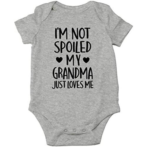 I'm Not Spoiled My Grandma Just Loves Me Baby Bodysuit Adorable Comfy Romper Clothing Newborn