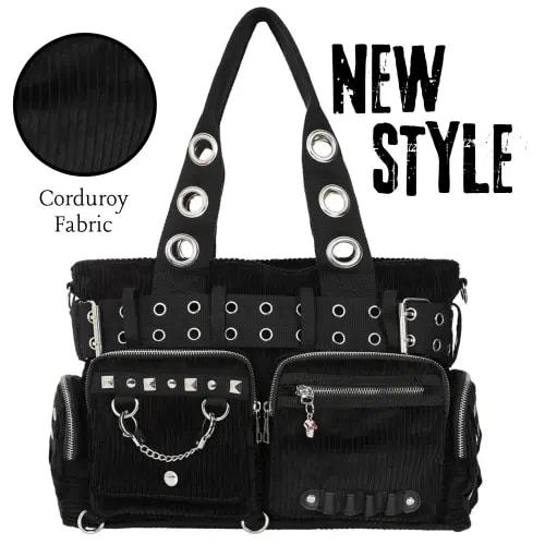 Convertible Belt Shoulder Bags with Grommets - Punk Style - TikTok Shop