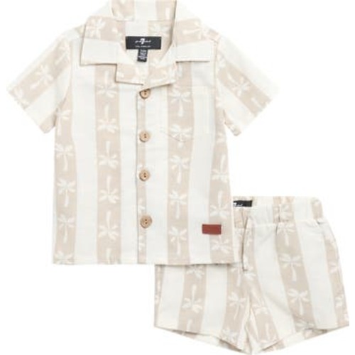 Cabana Button-Up Shirt & Shorts Set