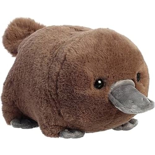 Aurora® Adorable Spudsters™ Pongo Platypus Stuffed Animal - Round Shape Makes for Comforting Cuddles - Perfect for Kids All Ages and Animal Loving Adults - Brown 10.5 Inches