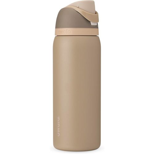Owala FreeSip Insulated Stainless Steel Water Bottle with Straw, BPA-Free Sports Water Bottle, Great for Travel, 32 Oz, Down To Earth