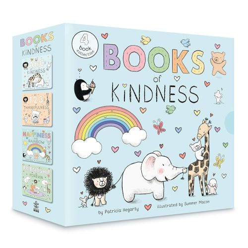 Books of Kindness: ABCs of Kindness; 123s of Thankfulness; Happiness Is a Rainbow; Friendship is Forever