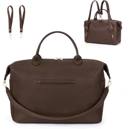 Diaper Bag Tote Convertible Vegan Leather Diaper Tote Backpack Diaper Mommy Bags Hospital Bag Work Totes