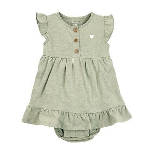Baby Girls Carter's Heart Flutter Sleeve Bodysuit Dress