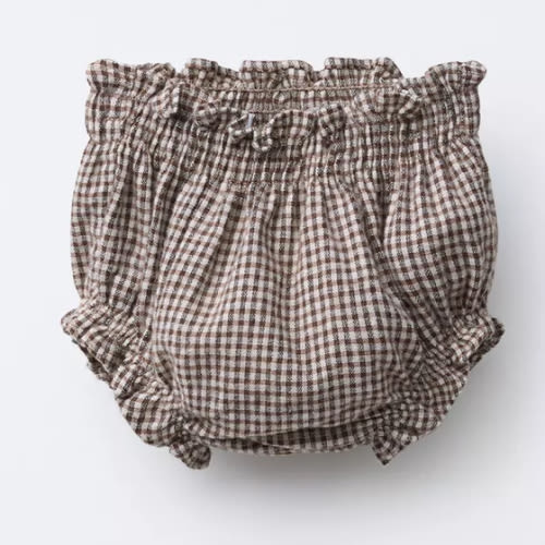 CHECKERED BOTTOMS - Brown / Ecru | ZARA United States