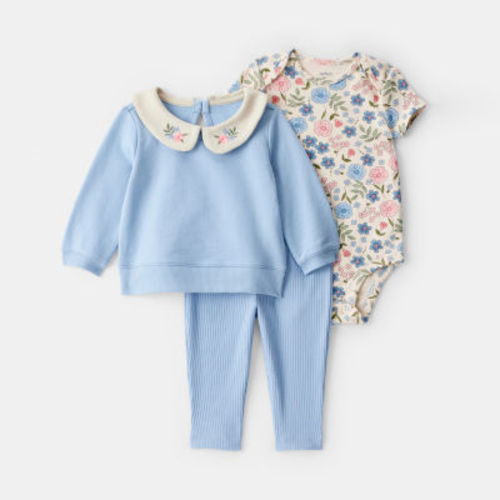 Carter's Baby Girls 3-pc. Pant Set