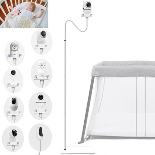 Baby Monitor Floor Stand Holder Mount Compactible for Nanit Pro & Flex Stand,Infant Optics DXR-8 Pro,VTech VM901/VM819/RM7764,Momcozy,HelloBaby,eufy E110,nooie IPC100,Motorola VM75/VM50G/VM44