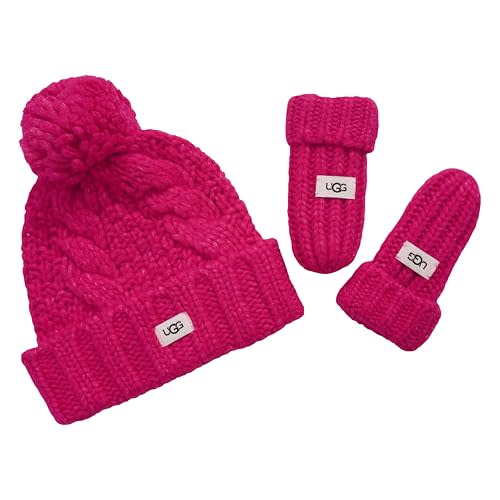 UGG Infant Cozy Knit Set Soft Beanie and Plush-Lined Mittens