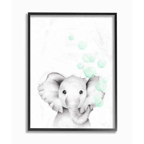 Viv + Rae™ Sherry Cute Cartoon Baby Elephant Painting Kids Wall DÃ©cor & Reviews | Wayfair