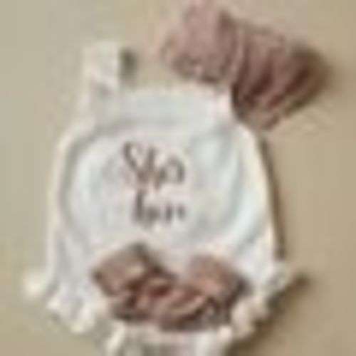 Newborn Baby Romper Hospital Outfit Baby Shower Gift Set Newborn Personalized Romper She's Here Outfit