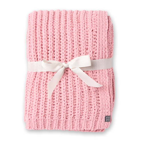 Modern Moments by Gerber Baby Neutral Chenille Blanket, Silver Pink, One Size