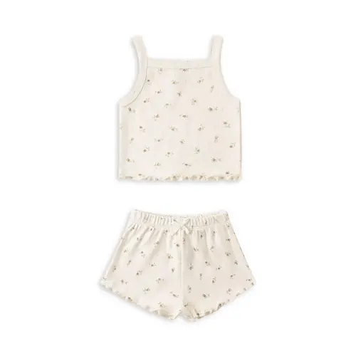 Girls' Pointelle Tank & Shorts Set - Baby