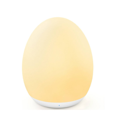 MediAcous Night Light for Kids, Baby Egg Light for Nursery, 7 Colors Changing & Stepless Dimming, Soft Silicone Touch Night Lamp with 1 Hour Timer, Rechargeable Nursery Night for Breastfeeding