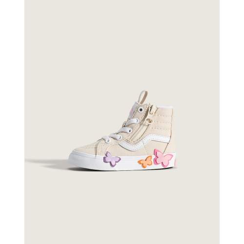 Toddler Sk8-Hi Side Zip Shoe in Beige | Vans