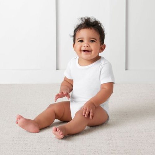 Member's Mark Baby 5-Pack Organic Cotton White Bodysuit - Samsclub.com