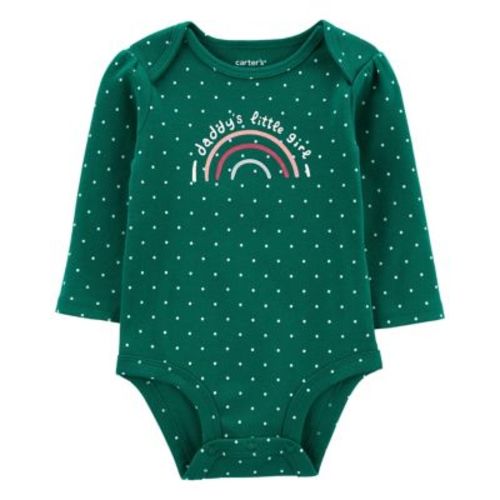 carter's® Size 3M Daddy's Little Girl Original Bodysuit in Green - GREEN - 3 MONTHS