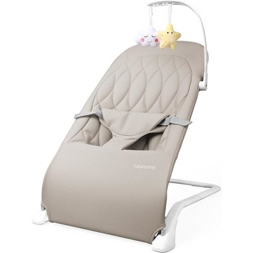 Portable Baby Bouncer Seat with Wide Base for Excellent Stability & Support