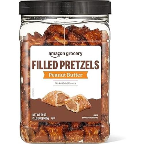 Amazon Grocery, Peanut Butter Filled Pretzels, 24 Oz (Previously Amazon Fresh, Packaging May Vary)