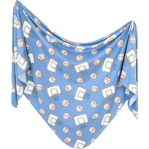 Copper Pearl Baby Swaddle Blanket - Premium Knit Baby Blanket, Large Soft Stretchy Receiving Blankets for Baby Boy and Girl, Swaddles for Newborn, Infant, and Toddler (Dunk)