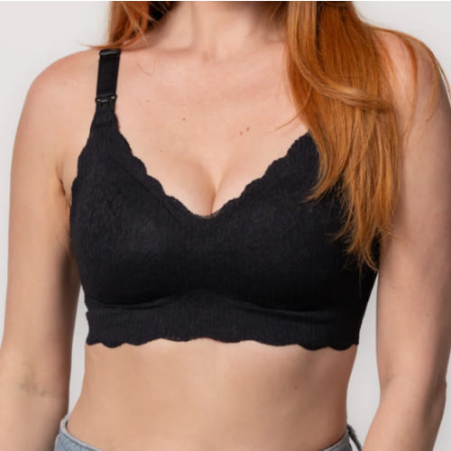 Ebony Lace Nursing Bra